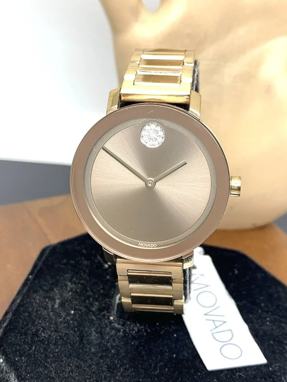 Movado Women's Watch 3601107 Bold Swiss Quartz Rose Gold Stainless Steel 34mm
